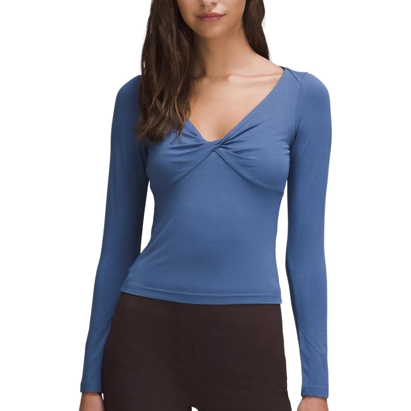 Кофта lululemon Team Canada Modal-Silk Blend V-Neck Long-Sleeve Shirt V T - изображение 5