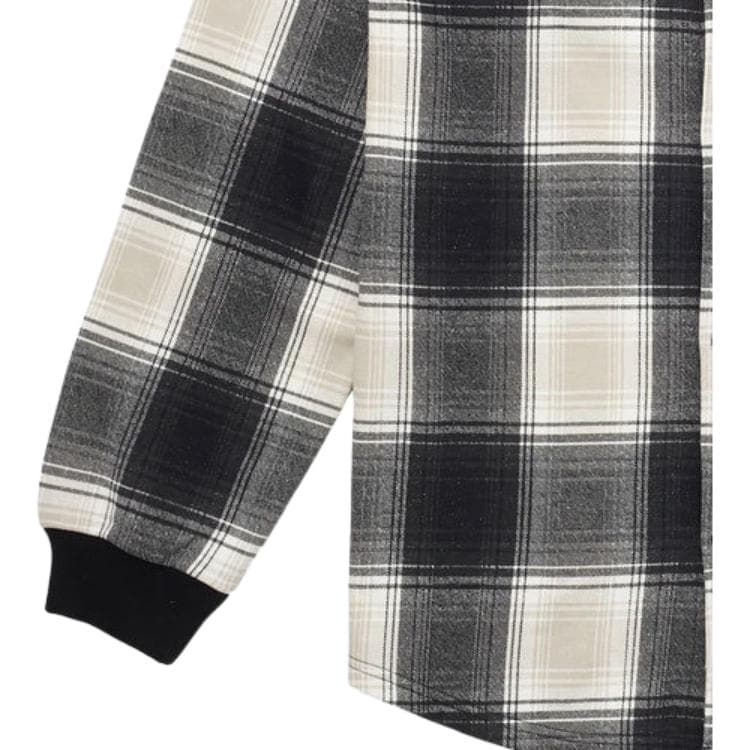 Кофта Supreme x Nike Plaid Hooded Sweatshirt Black - изображение 3