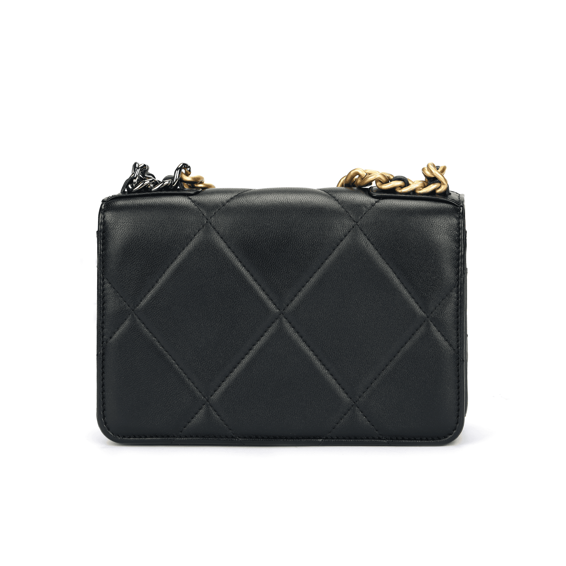 Сумка через плечо CHANEL WOC19 Bag Quilted Lambskin Chain Shoulder Bag Black - изображение 3