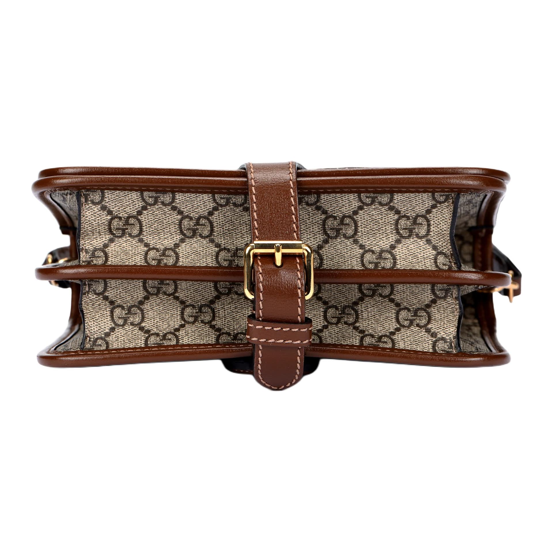 Сумка через плечо Gucci Mini Messenger Bag Brown - изображение 4