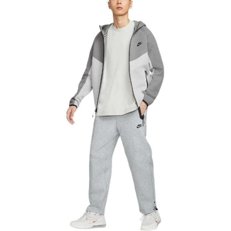 Штаны Nike Tech Вязаные Тренировочные Штаны Мужские Серые - изображение 1