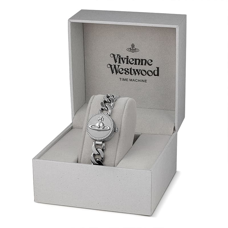 Механические часы Vivienne Westwood Часы с ремешком на запястье кварцевый механизм нержавеющая сталь ремешок 25 мм серебристый циферблат - изображение 6