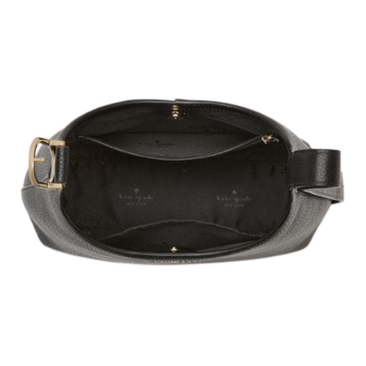 Мини-сумка Kate Spade Сумка-хобо из коровьей кожи сумка через плечо маленькая женская черная - изображение 4