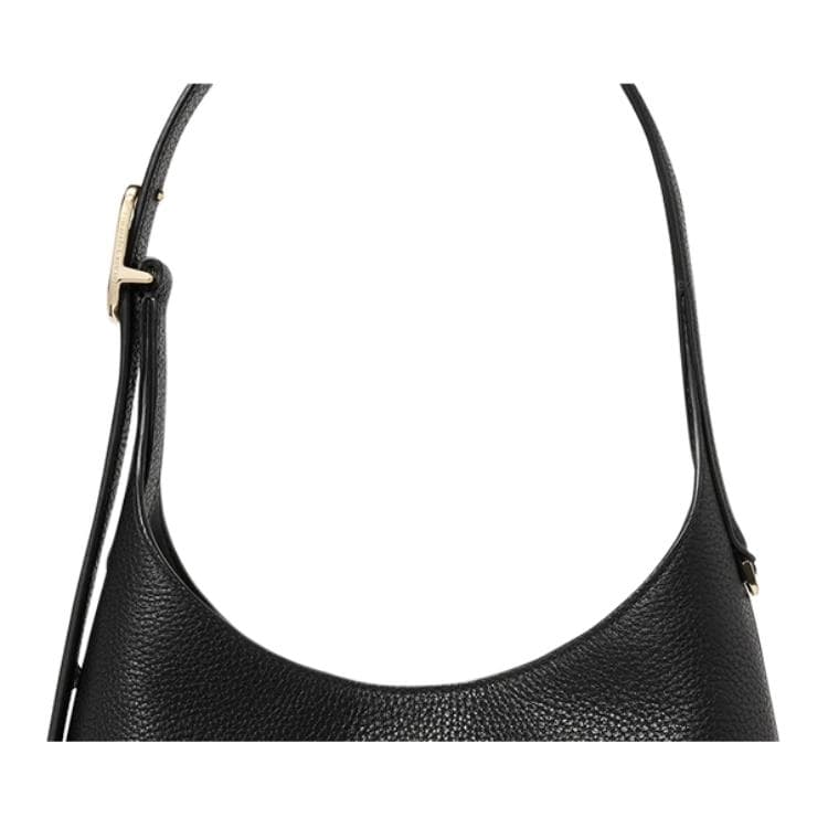 Мини-сумка Kate Spade Сумка-хобо из коровьей кожи сумка через плечо маленькая женская черная - изображение 5