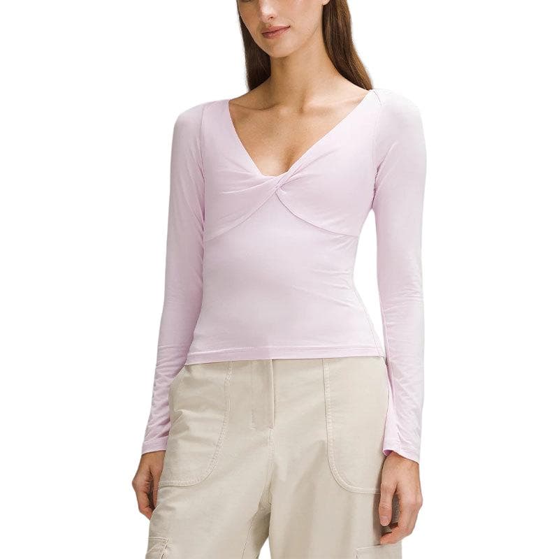 Кофта lululemon Team Canada Modal-Silk Blend V-Neck Long-Sleeve Shirt V T - изображение 1