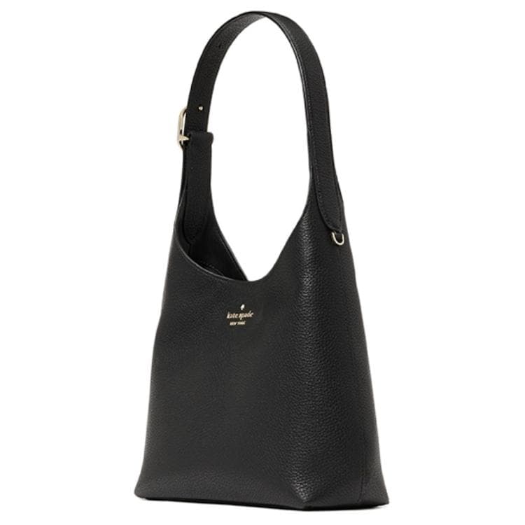 Мини-сумка Kate Spade Сумка-хобо из коровьей кожи сумка через плечо маленькая женская черная - изображение 2