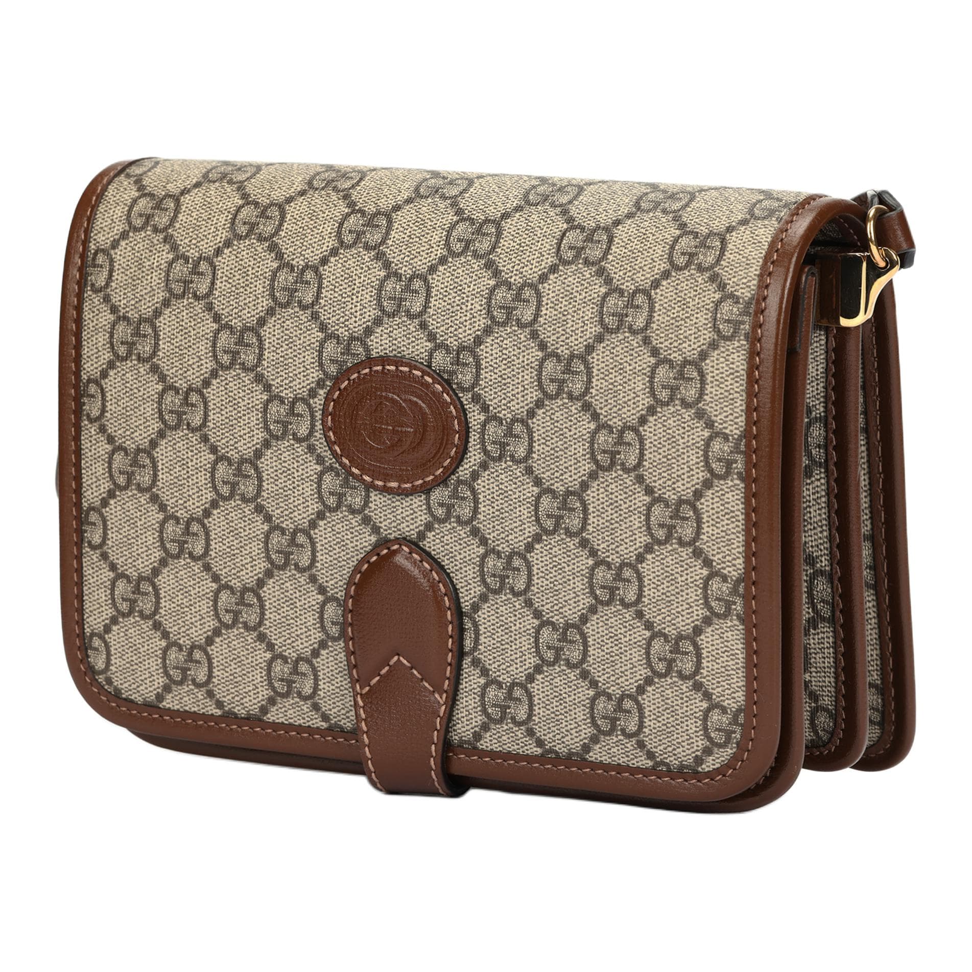 Сумка через плечо Gucci Mini Messenger Bag Brown - изображение 2
