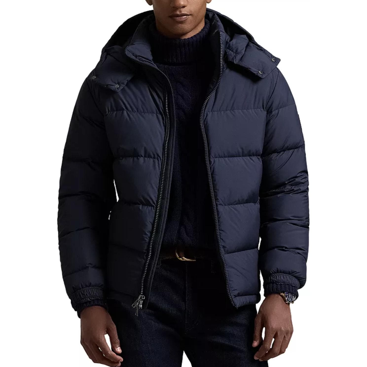Зимняя куртка Polo Ralph Lauren FW24 Пуховик Мужской Синий - изображение 1