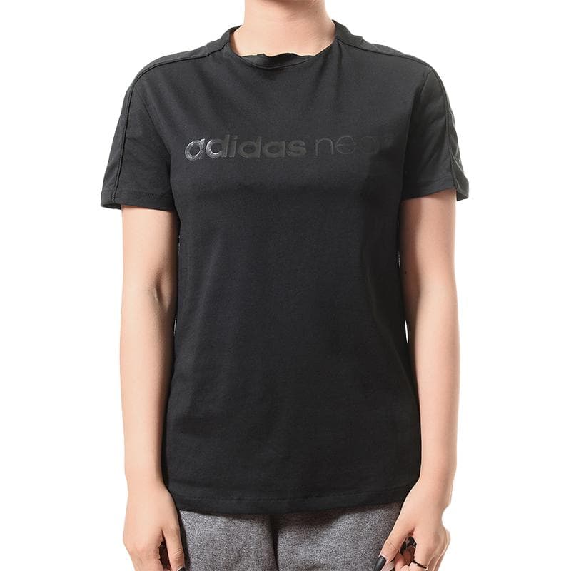 Футболка Adidas Neo T Рубашка Женская Черная - изображение 1