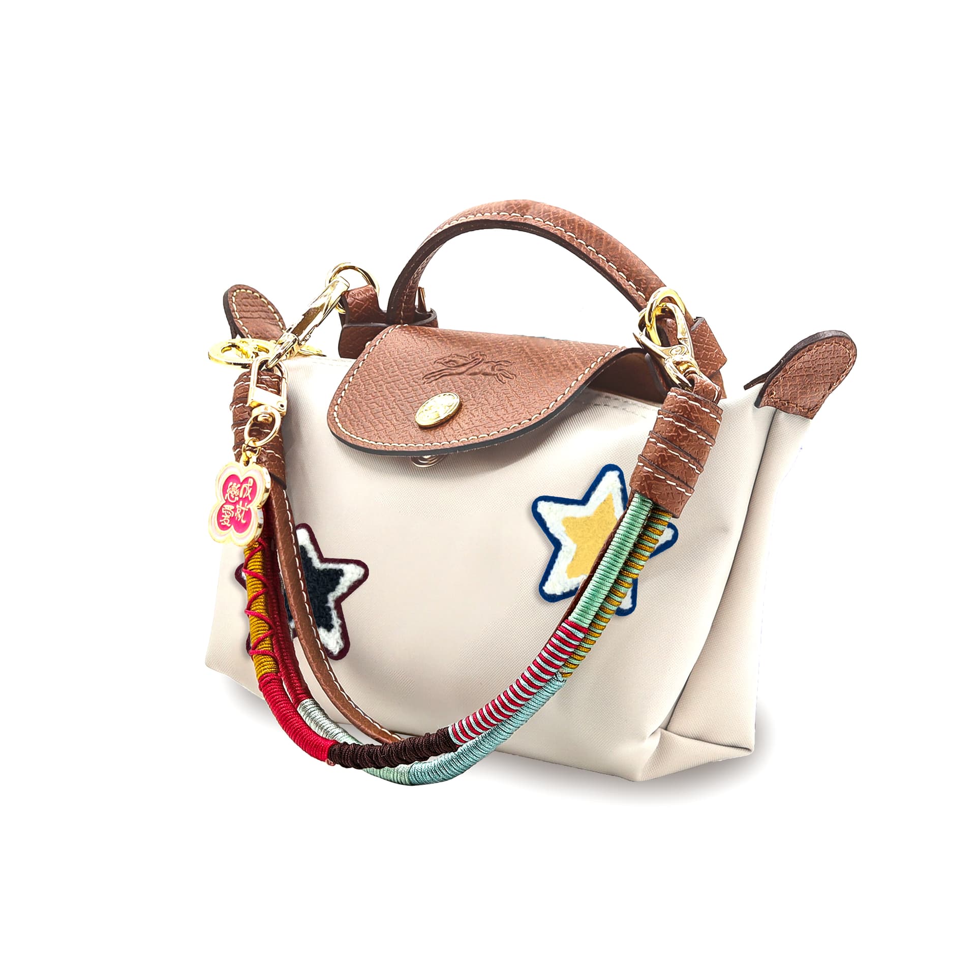 Сумка Longchamp Le Pliage 17 White Brown - изображение 2