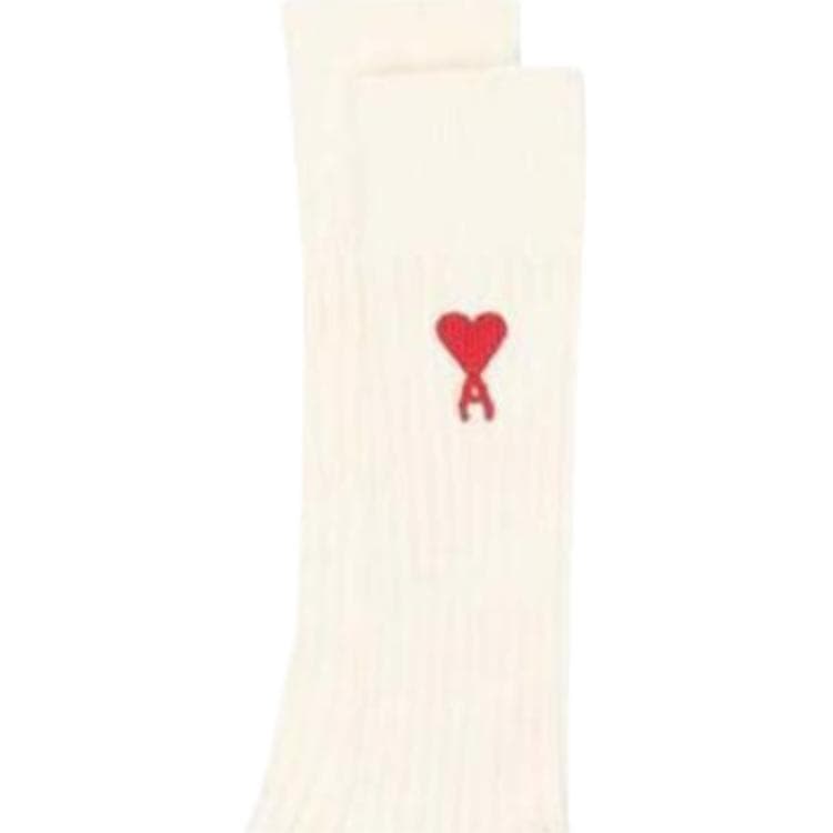 Носки AMIPARIS FW22 Logo Ribbed Mid Socks 3-Pack White - изображение 2