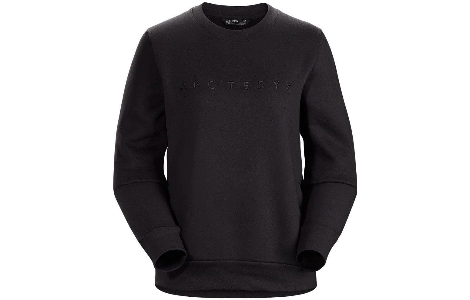 Кофта ARC'TERYX motus ARC'TERYX Word Средний Длина Женский Буква Вышивка Флисовая Подкладка Свитшот Женский Розовый - изображение 1