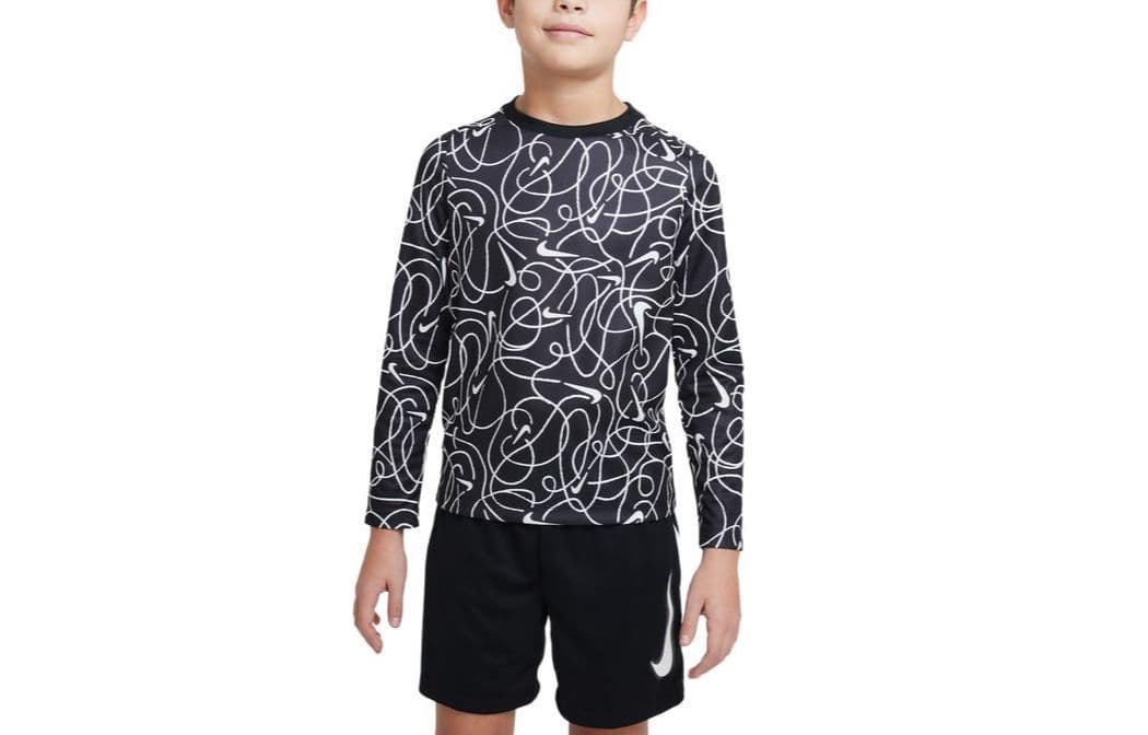 Футболка NIKE Черные Kids T-рубашки - изображение 1