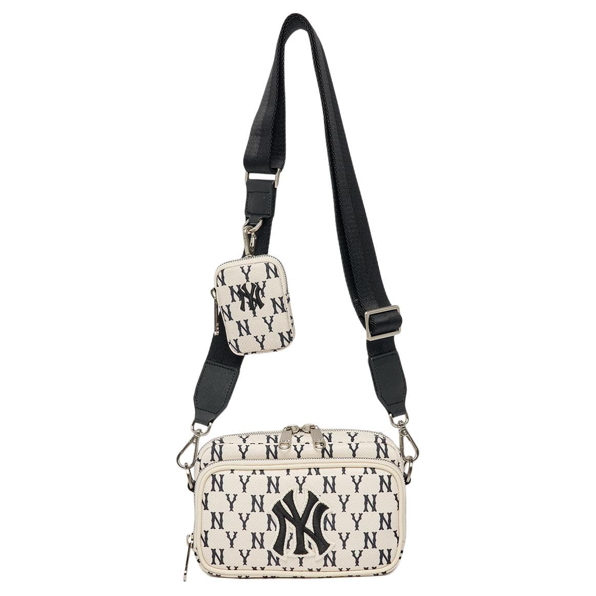 Сумка через плечо MLB Monogram NY Yankees Black White - изображение 5