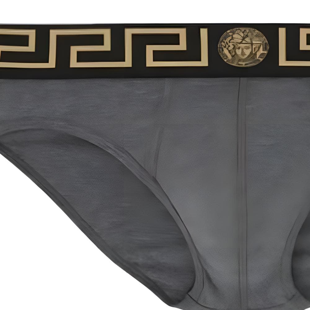 Трусы VERSACE Трусики-бикини Мужской 1 упаковка Серый - изображение 2