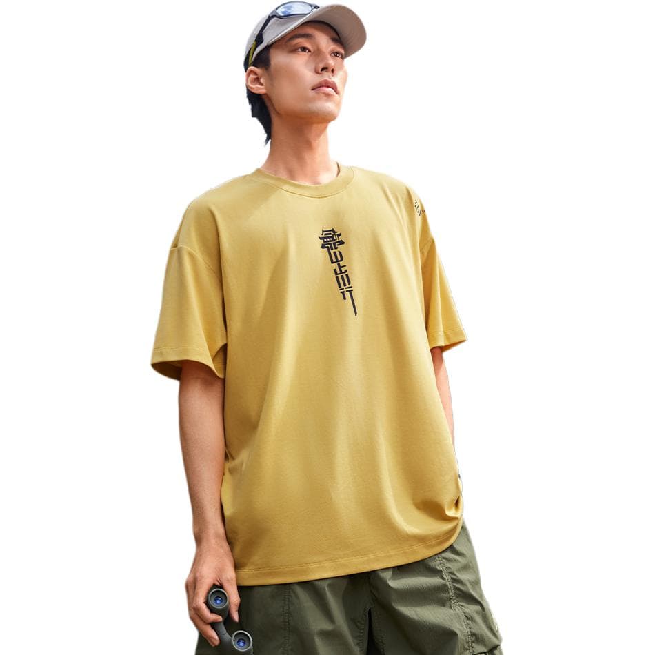 Футболка 361° X JIANMENGUAN LIANMINGKUAN T-Shirt Мужской Натуральный Белый - изображение 3