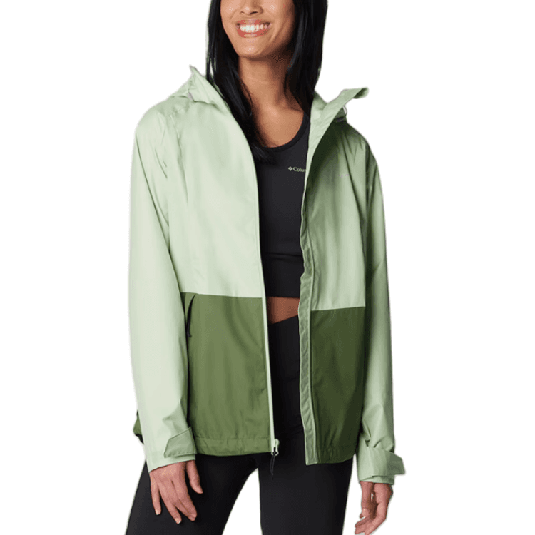 Columbia Womens Waterproof Windproof Breathable Hooded Zip-Up Jacket Urban Outdoor Series Green - изображение 1