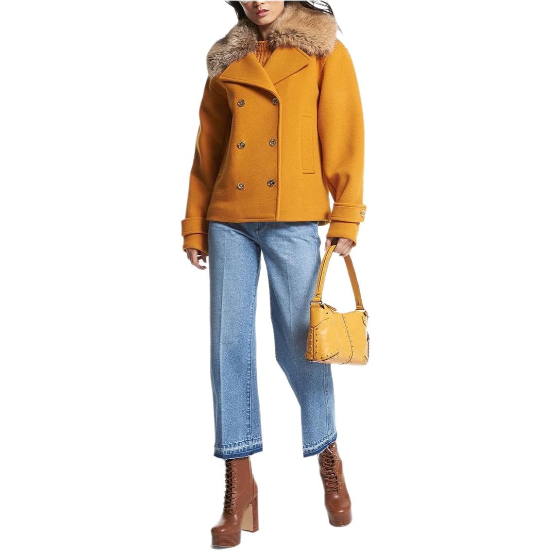 Michael Kors Желтое Женское Пальто - изображение 1