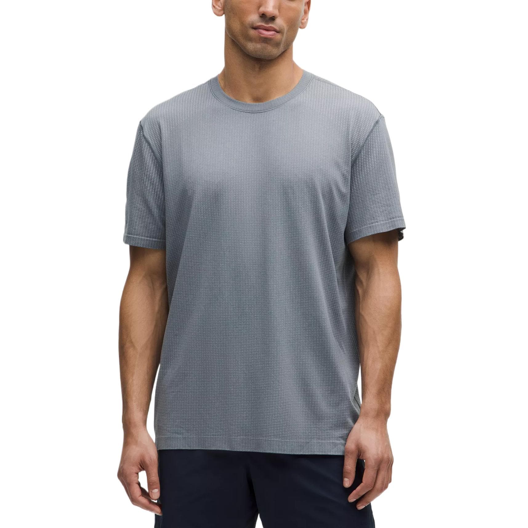 Рубашка Lululemon Metal Vent Tech Короткий рукав рубашка статический Silverescent мужская - изображение 2