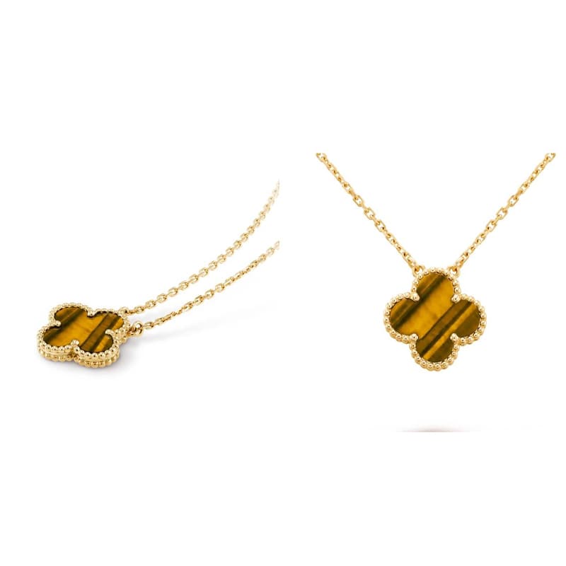 Ожерелье Van Cleef & Arpels Alhambra Tiger Eye Necklace - изображение 2