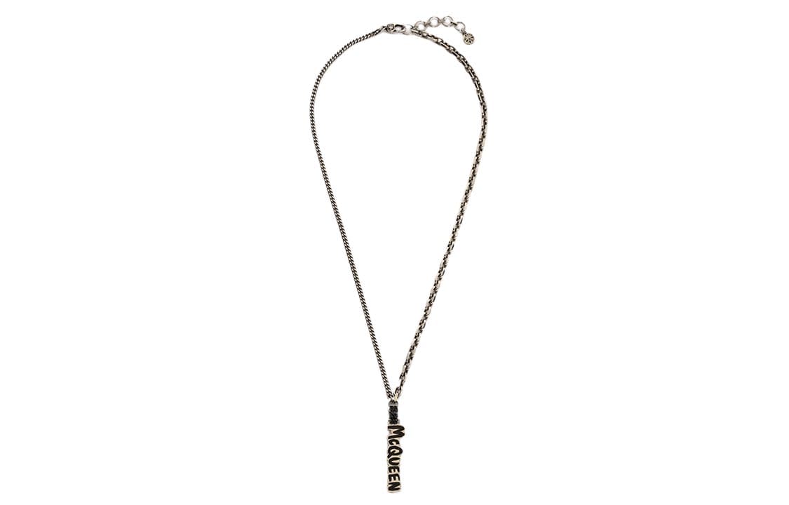 Ожерелье Alexander McQueen Graffiti Necklace Silver - изображение 2