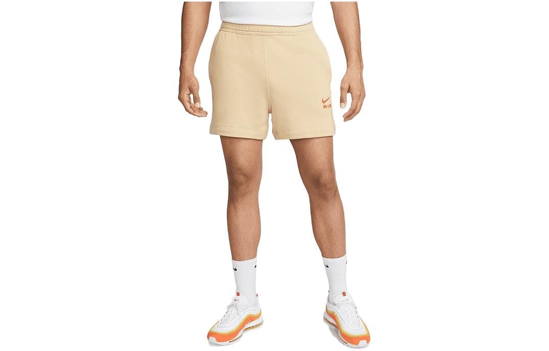 Шорты Nike High-Waisted Shorts Beige - изображение 1