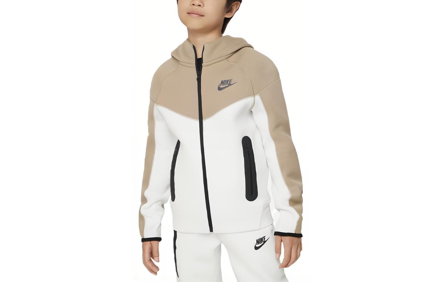 Nike Толстовка Спортивная одежда Хаки Детское - изображение 1