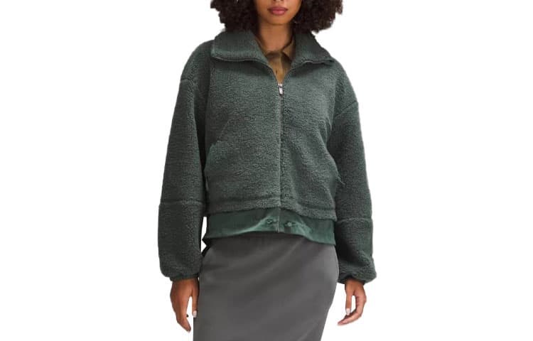 Куртка lululemon Textured Fleece Cinchable Full Zip - изображение 1