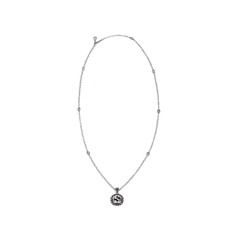 Ожерелье Gucci Interlocking G Necklace Silver - изображение 2