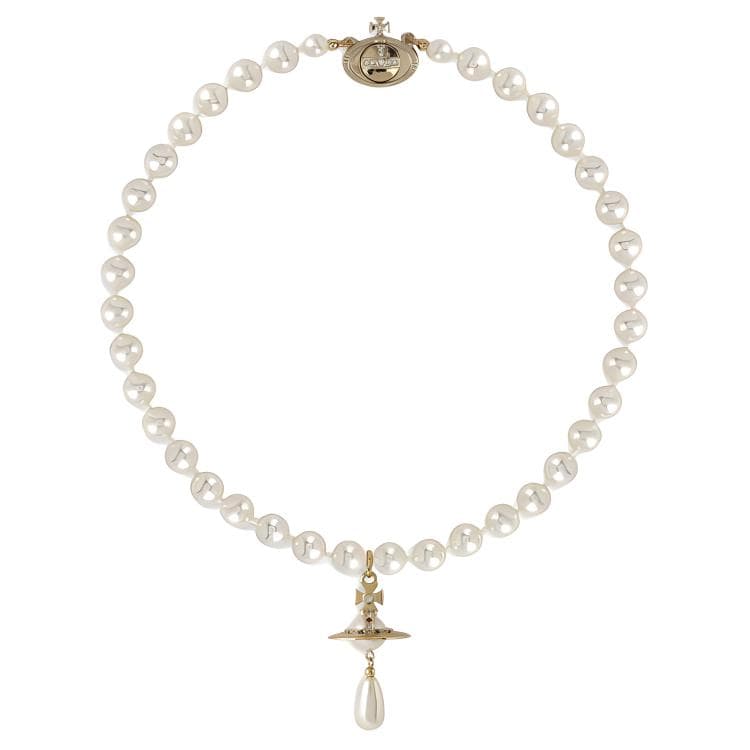 Ожерелье Vivienne Westwood One Row Pearl Drop Choker - изображение 2