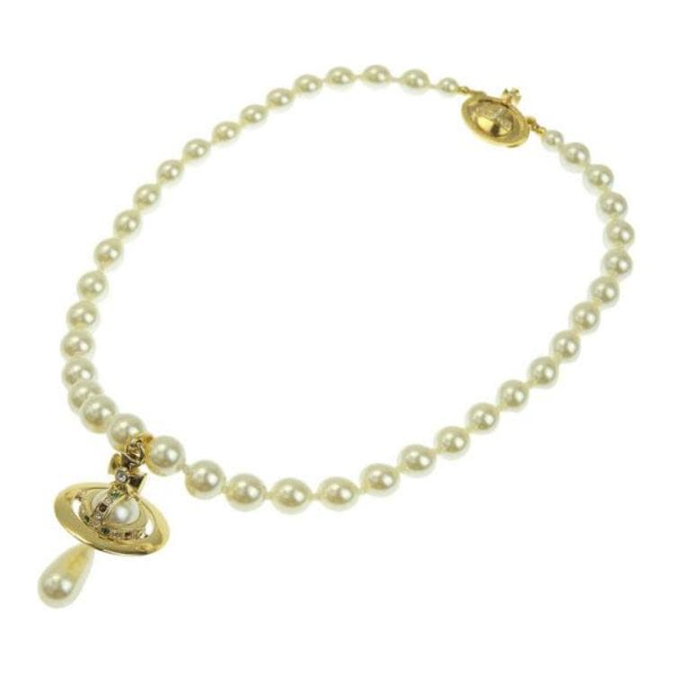 Ожерелье Vivienne Westwood One Row Pearl Drop Choker - изображение 2