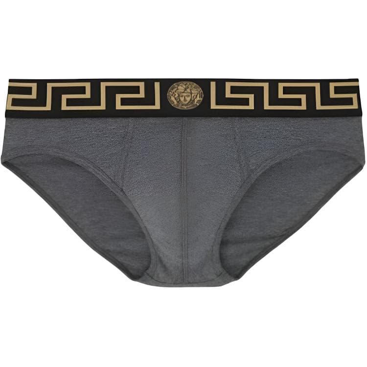 Трусы VERSACE Трусики-бикини Мужской 1 упаковка Серый - изображение 1