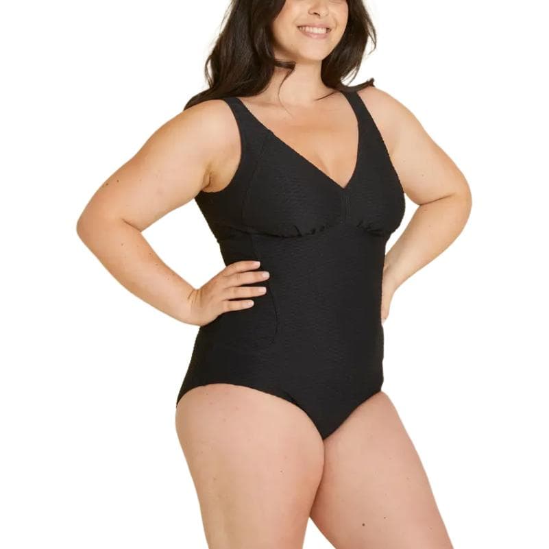 DECATHLON Тисненый Kaipearl Новый Черный Ван-Пис Купальник Женские Черный - изображение 1