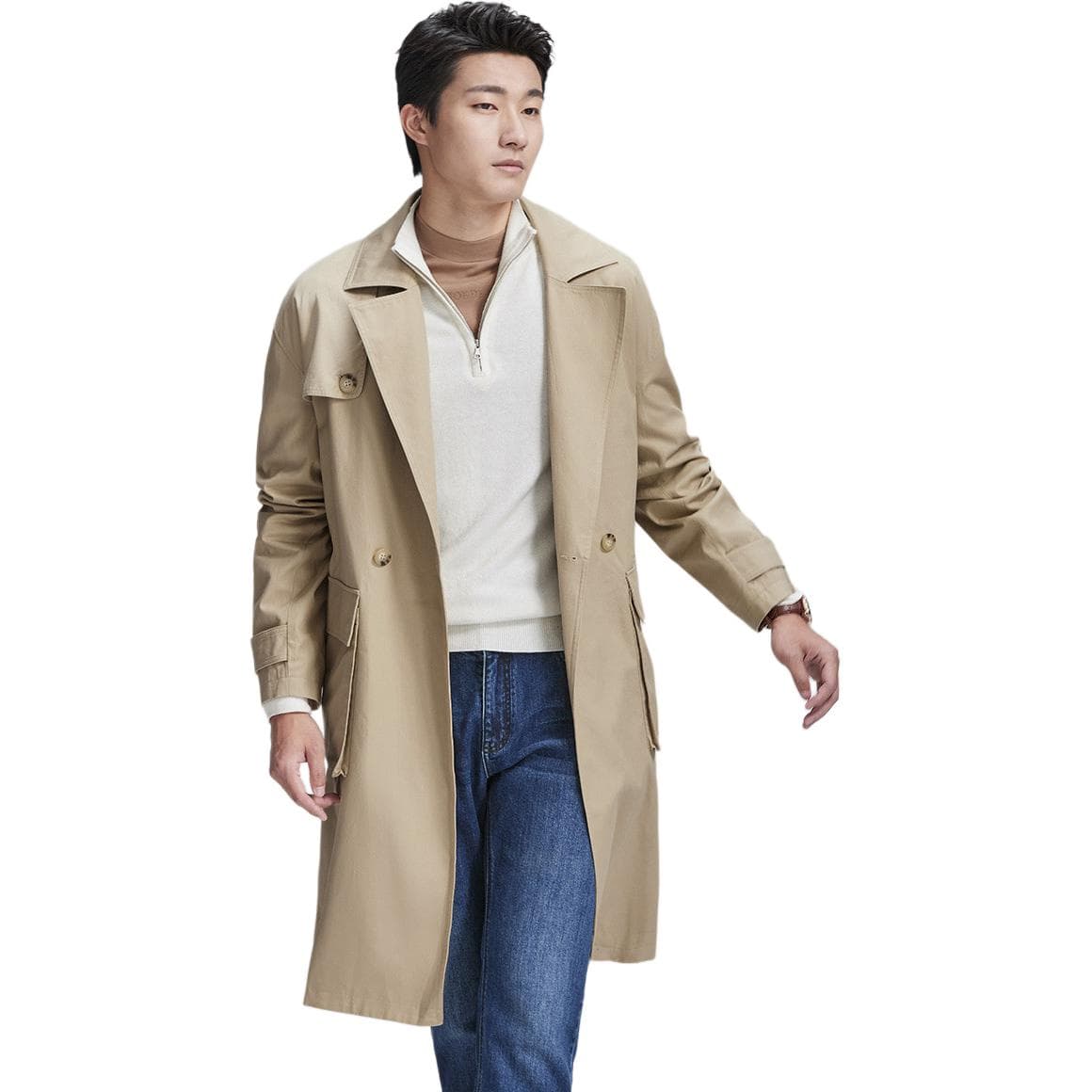 Ветровка Goldlion Trench Coat Light Khaki - изображение 2