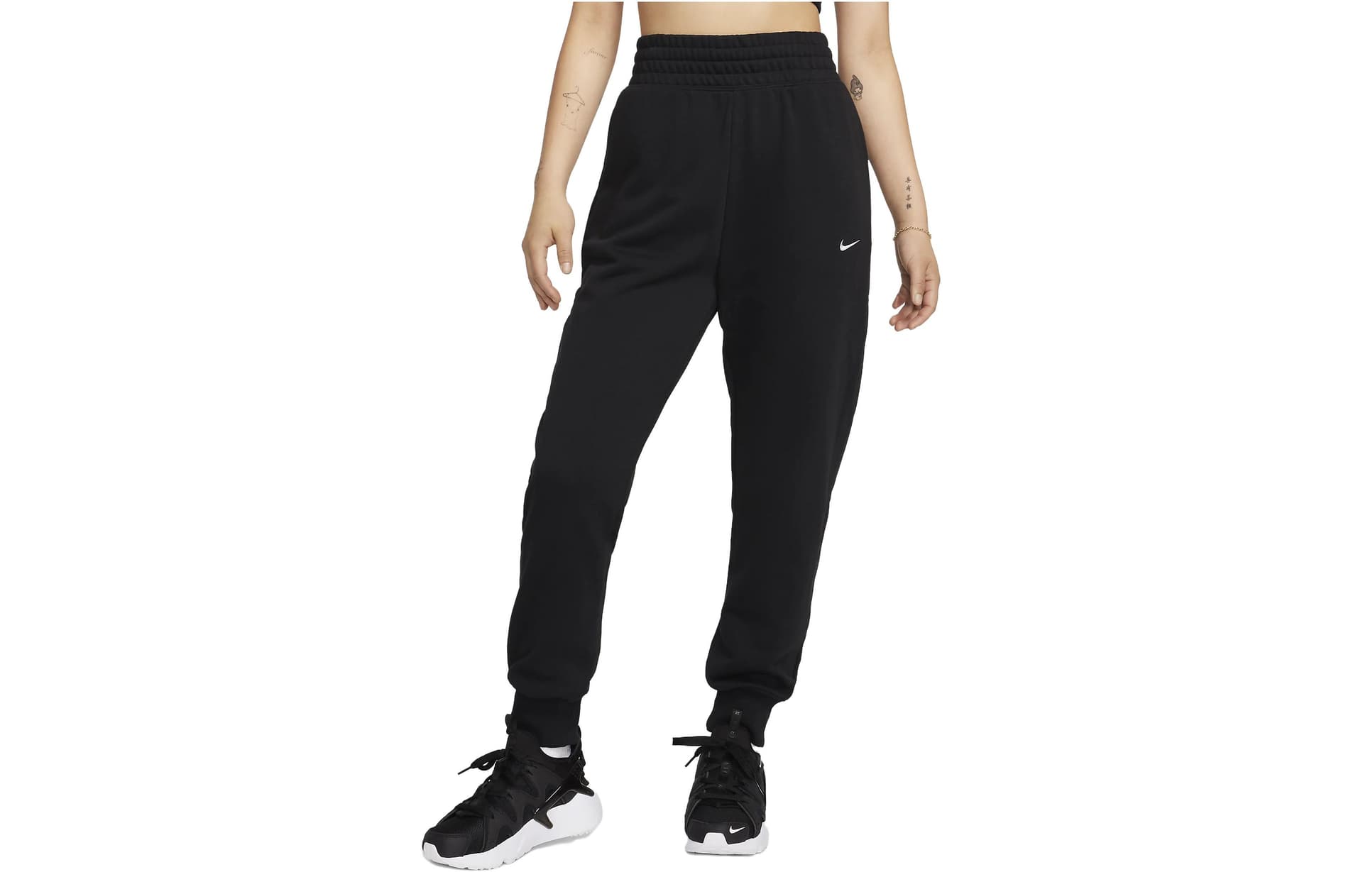 Штаны NIKE Черные Женские Вязаные Тренировочные Брюки - изображение 1