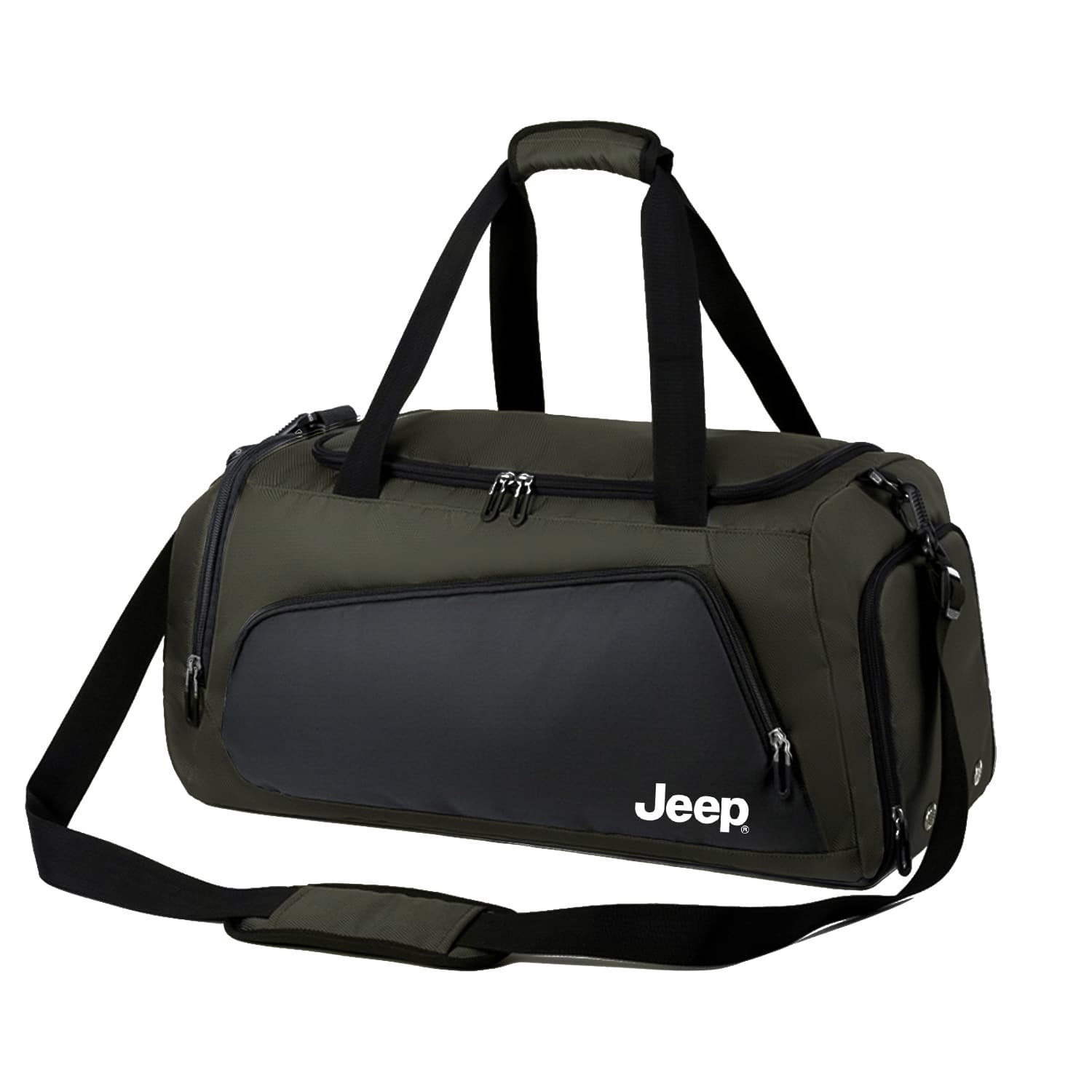 Спортивная сумка Jeep Oxford Спортивная Сумка Стандартная (Standard) Унисекс Черный Серый Зеленый - изображение 5