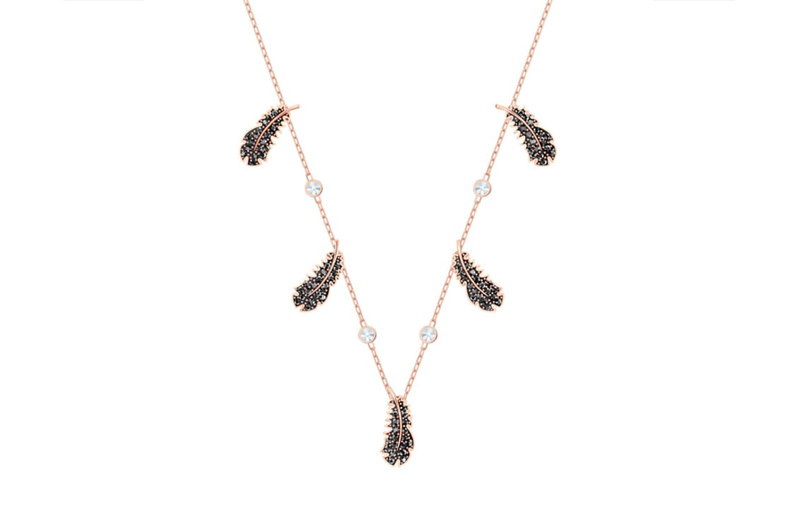 Ожерелье Swarovski Naughty Feather Necklace Black - изображение 1