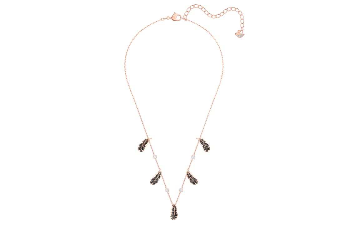 Ожерелье Swarovski Naughty Feather Necklace Black - изображение 3