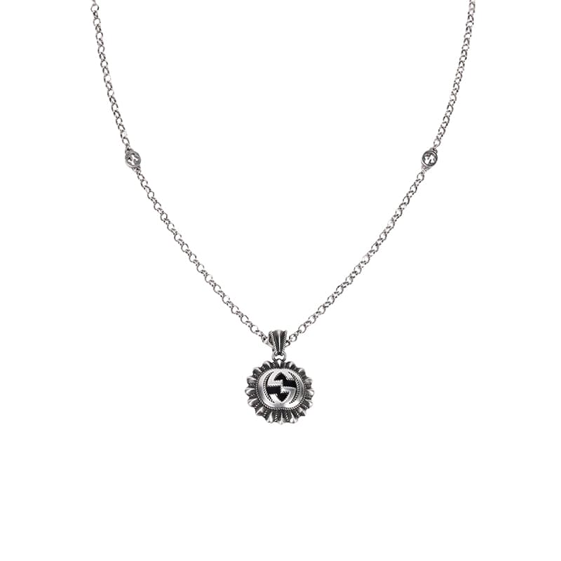 Ожерелье Gucci Interlocking G Necklace Silver - изображение 1