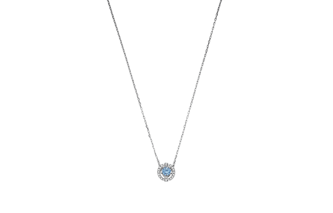 Ожерелье Swarovski Sparkling Dc Necklace Blue - изображение 2