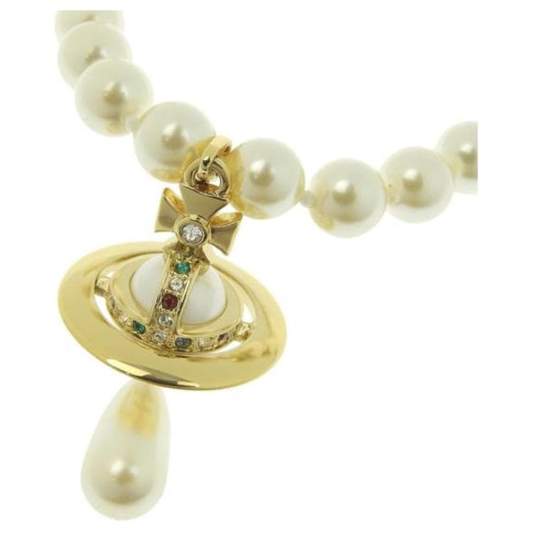 Ожерелье Vivienne Westwood One Row Pearl Drop Choker - изображение 3