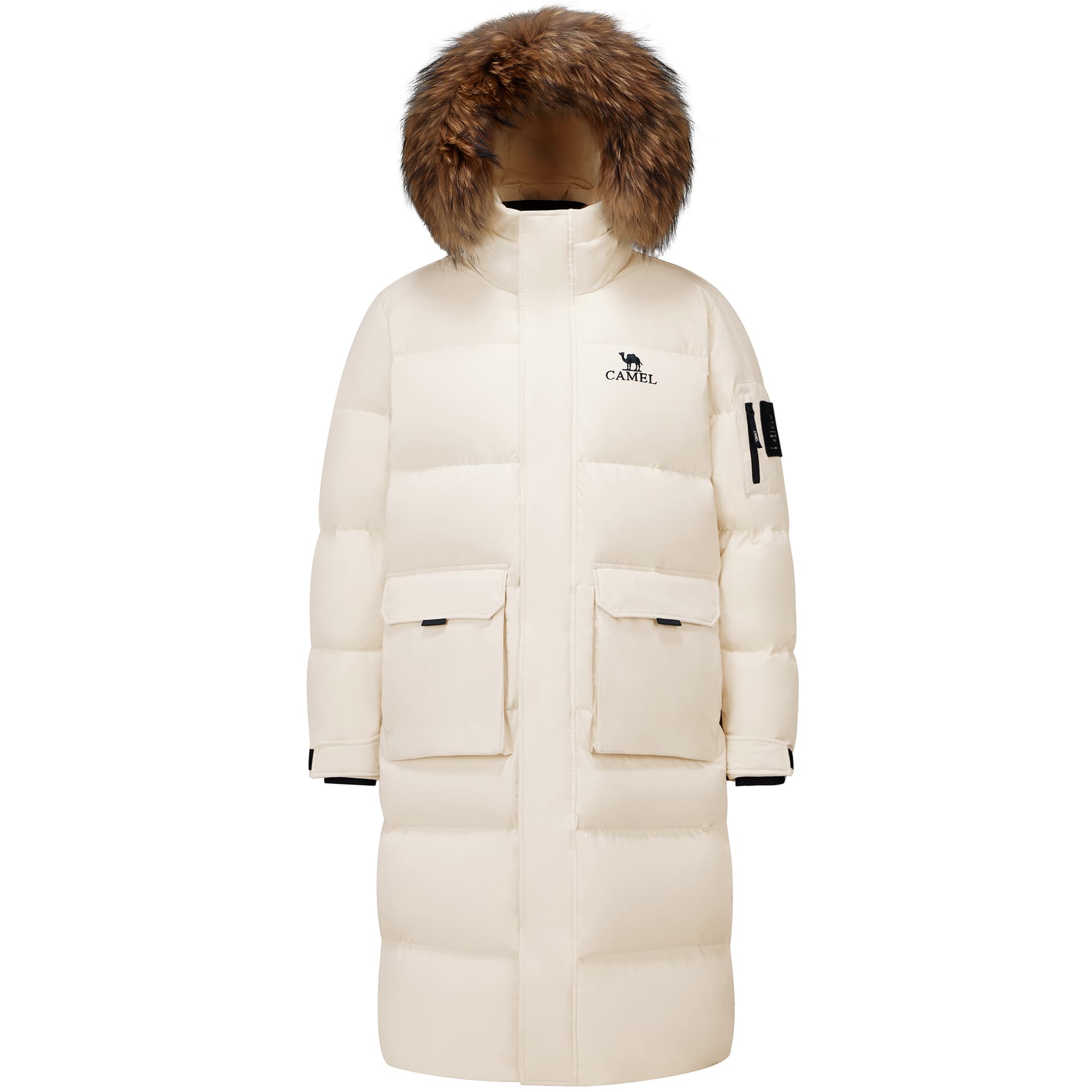 Зимняя куртка Верблюжий цвет Extreme Cold Down Jacket Унисекс - изображение 1