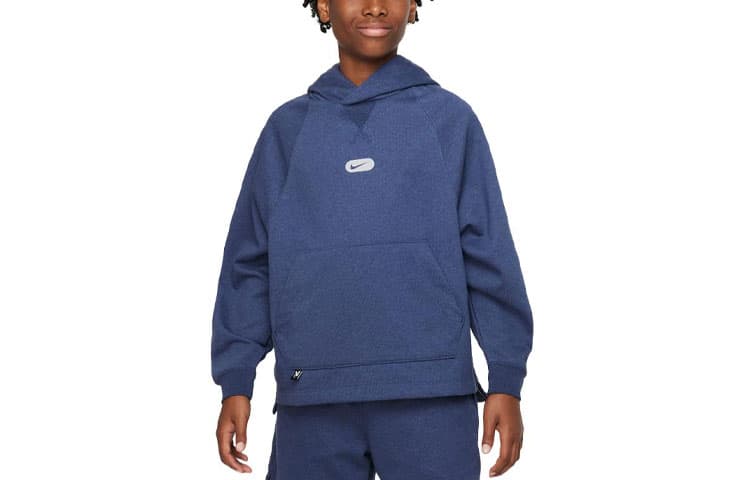 Nike Dri-Fit Морской синий Детские Толстовка - изображение 1