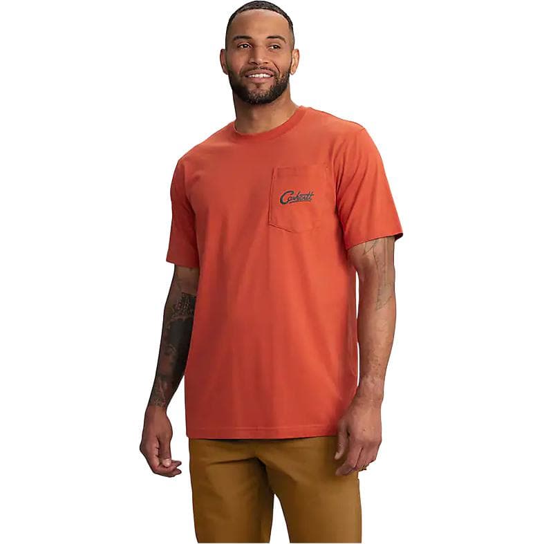 Футболка Carhartt 106777 Свободный крой Легкая футболка с коротким рукавом и карманом Мужская - изображение 1