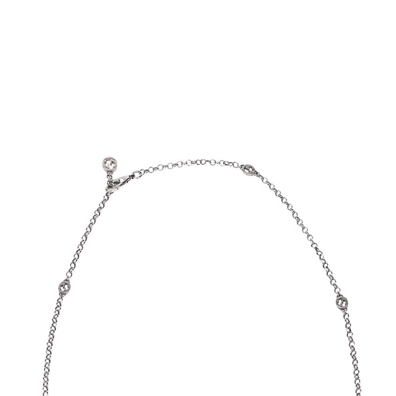 Ожерелье Gucci Interlocking G Necklace Silver - изображение 4