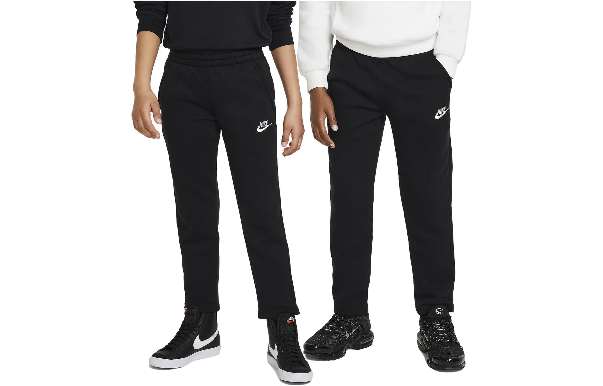 NIKE Спортивные трикотажные брюки Черный Детский - изображение 1