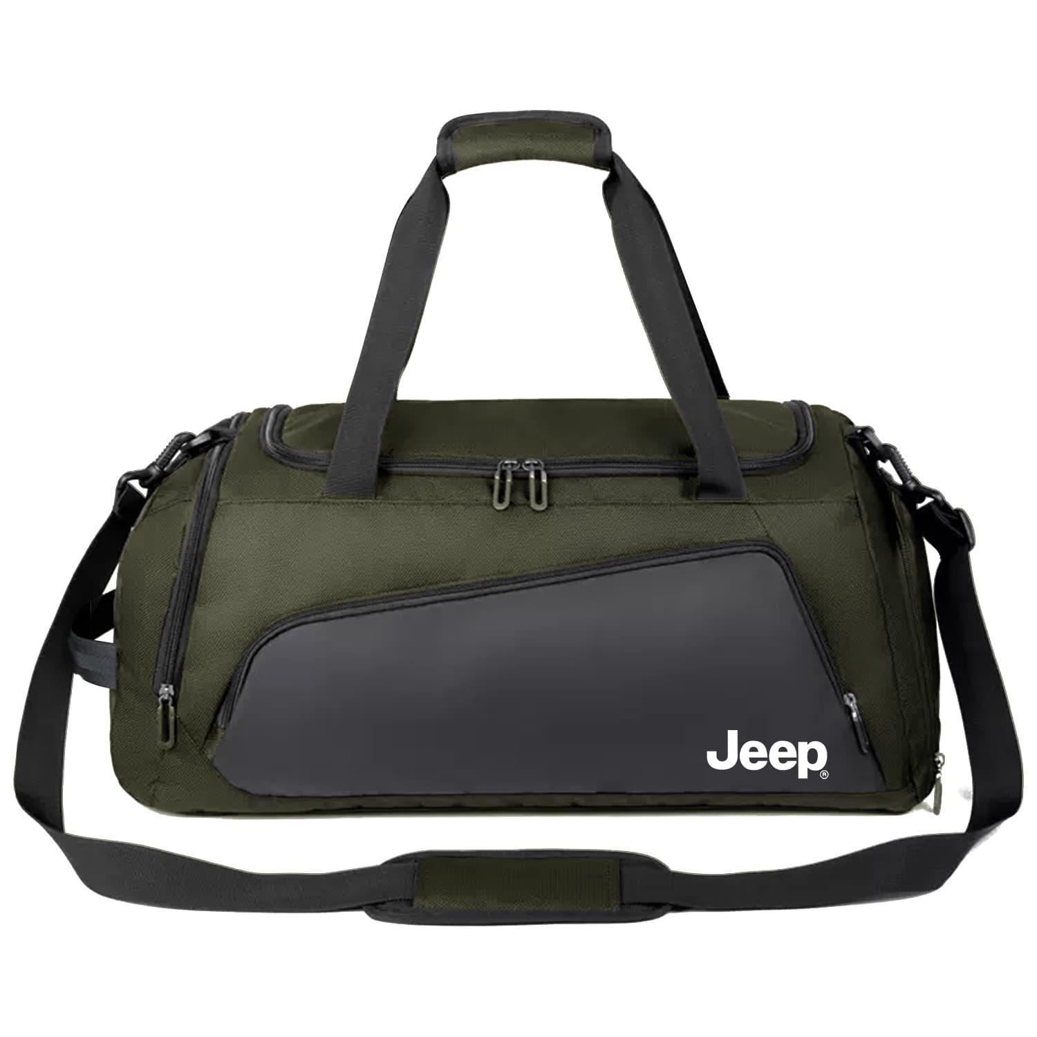 Спортивная сумка Jeep Oxford Спортивная Сумка Стандартная (Standard) Унисекс Черный Серый Зеленый - изображение 4