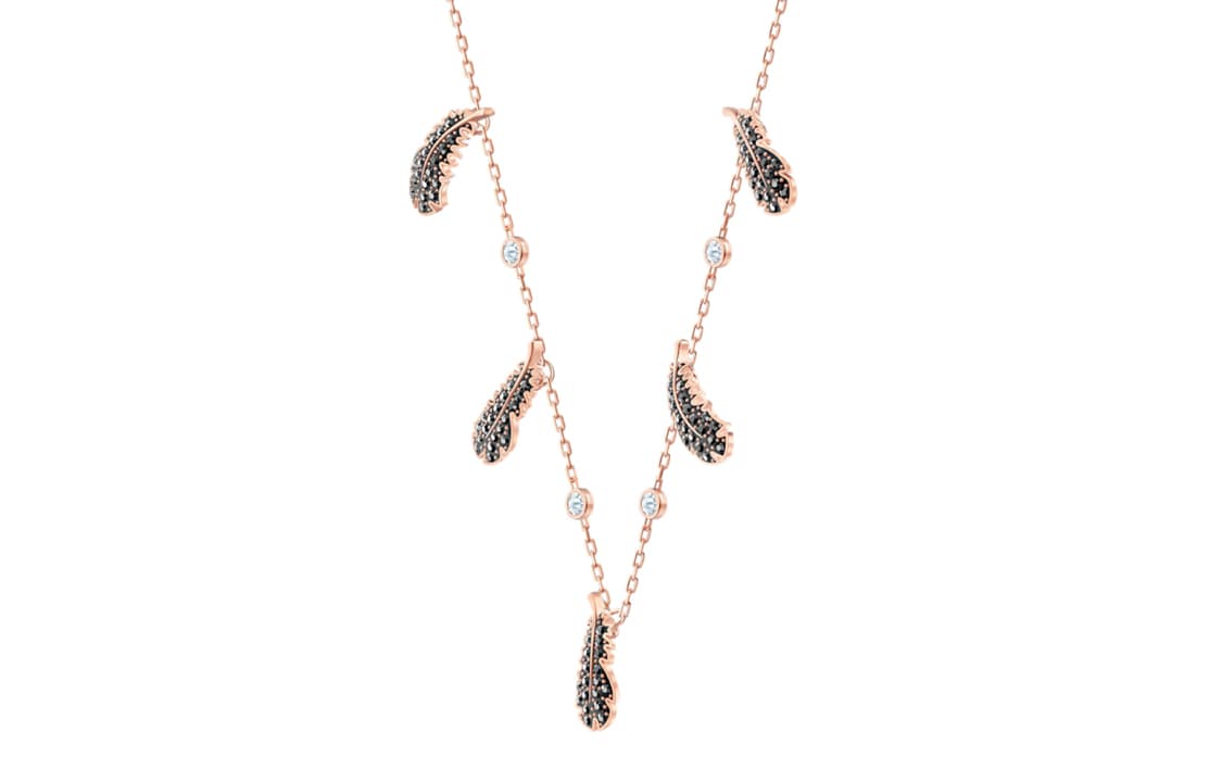 Ожерелье Swarovski Naughty Feather Necklace Black - изображение 2