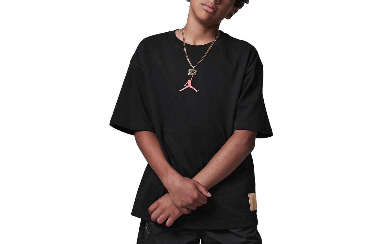 Футболка Jordan Flight Черный Kids T-рубашки - изображение 1