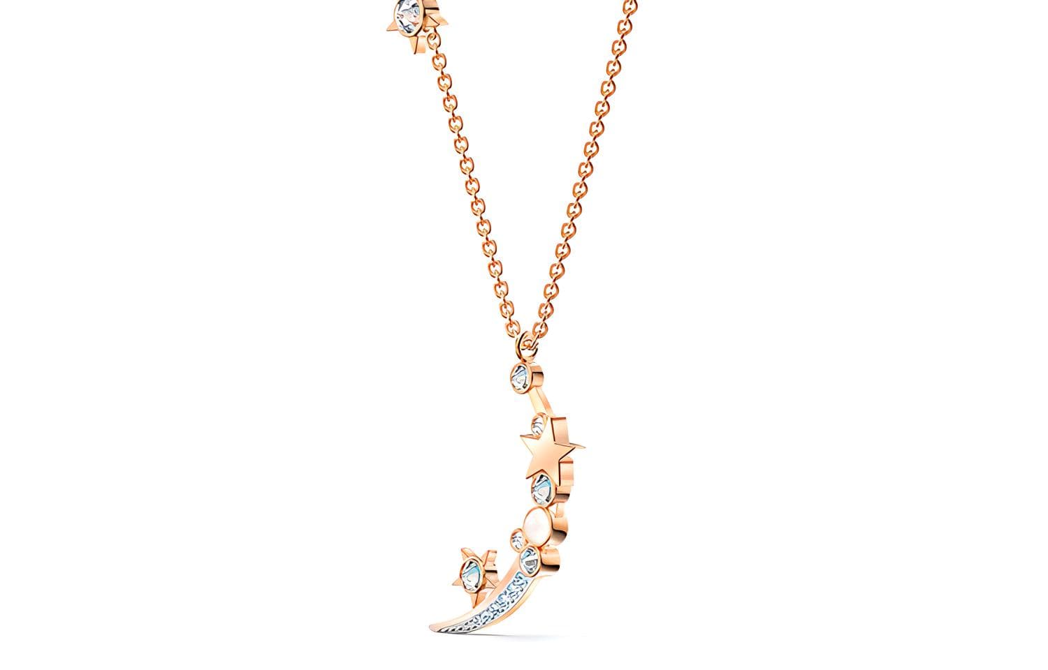 Ожерелье Swarovski Starry Night Necklace Silver Rose Gold - изображение 2